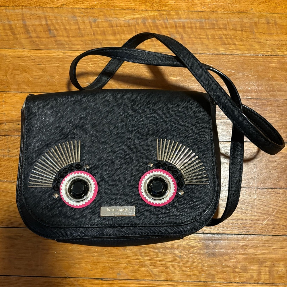 Kate Spade crossbody leather bag with face detail